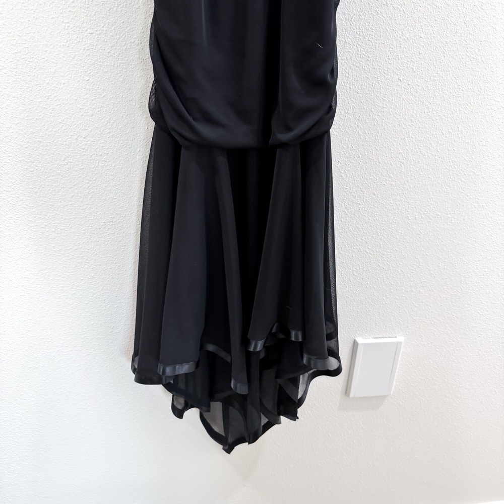 Vintage Y2K 90s Fairy Whimsigoth Backless Finesse Halter Asymmetrical Dress XL - Picture 4 of 6